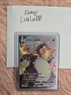 Charizard VMAX SV107/SV122 Shining Fates Shiny Holo Rare Holo Pokemon Card - Image 3