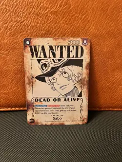 GRADEABLE - Sabo OP13-120 SP Wanted Poster Alternate Art One Piece Card English - Image 1