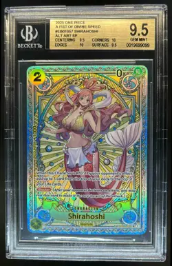 2025 One Piece Shirahoshi Special Card Alternate Art #EB01-057 BGS 9.5 - Image 1
