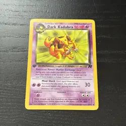 Pokemon Card - Team Rocket 39/82 - DARK KADABRA (uncommon) **1st Edition** - NM - Image 1