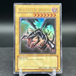 Red Eyes B. Dragon LOB-070 Ultra Rare Yugioh Card - Image 1
