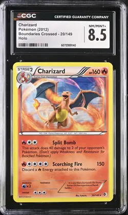 CGC 8.5 Charizard 2012 Boundaries Crossed 20/149 Holo Pokemon Card - Image 1