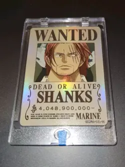 🔥One Piece SHANKS Holofoil Wanted Poster Trading Card OPMF06-TJL-01🔥 - Image 4