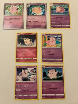 Lot Of 7 Clefairy And Clefable Pokemon Cards - Image 2
