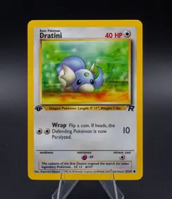 Dratini Pokemon Card Team Rocket 1st Edition 53/82 WOTC 2000 - Image 1