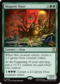 1x Biogenic Ooze - SURGE FOIL MTG Commander Teenage Mutant Ninja Turtles NM Magi - Image 1