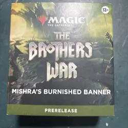 Prerelease MTG The Brothers War Mishra's Burnished Banner - Image 1