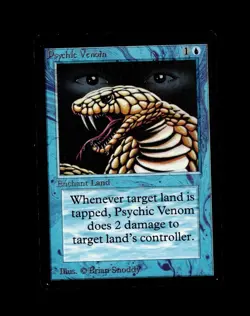 Magic the Gathering PSYCHIC VENOM Beta MTG - Image 1