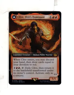 MTG SkeenAB Clive Ifrit's Dominant (0458) BORDERLESS FOIL from FIN. NM. - Image 1