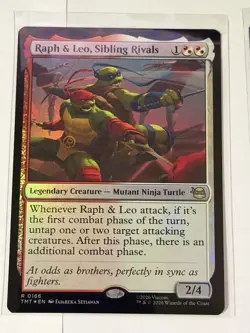 Raph & Leo, Sibling Rivals Teenage Mutant Ninja Turtles Foil 166 - Image 1
