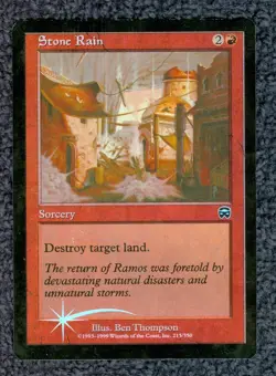 MTG Stone Rain MERCADIAN MASQUE common Foil Unplayed Near Mint - Image 1