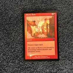 MTG Stone Rain MERCADIAN MASQUE common Foil Unplayed Near Mint - Image 3