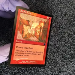 MTG Stone Rain MERCADIAN MASQUE common Foil Unplayed Near Mint - Image 5