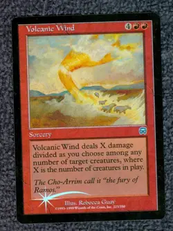 MTG Volcanic Wind MERCADIAN MASQUES uncommon Foil Unplayed Near Mint - Image 1