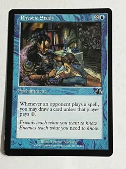 Rhystic Study - Prophecy- Magic the Gathering - MTG - Image 1