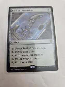 mtg, Staff of Domination Commander Legends Regular NM - Image 1