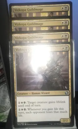 X4 Vizkopa Guildmage UC Reg Iconic Masters 211/249 MTG Magic The Gathering - Image 1