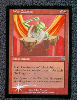 MTG War Cadence MERCADIAN MASQUES uncommon Foil Unplayed Near Mint - Image 1