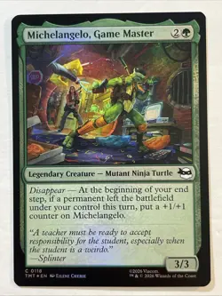 Michelangelo, Game Master #118 (Foil) (NM) TMT Magic MTG - Image 1