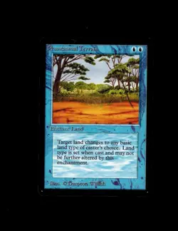 Magic the Gathering PHANTASMAL TERRAIN Beta MTG - Image 1