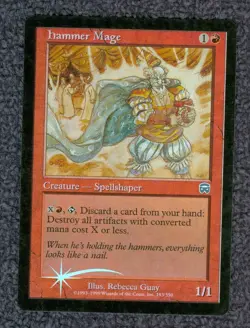 MTG Hammer Mage MERCADIAN MASQUES uncommon Foil Unplayed Near Mint - Image 1