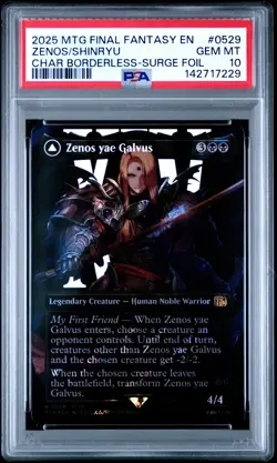 2025 MTG FF SURGE FOIL SHINRYU, TRANSCENDENT RIVAL/ZENOS YAE GALVUS PSA 10 - Image 1