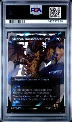 2025 MTG FF SURGE FOIL SHINRYU, TRANSCENDENT RIVAL/ZENOS YAE GALVUS PSA 10 - Image 2