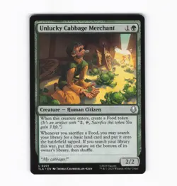 Unlucky Cabbage Merchant U MTG Avatar: The Last Airbender 201 NM - Image 1