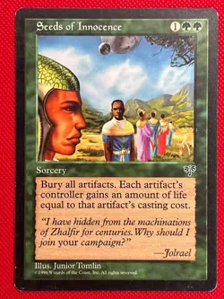 MTG 1X Seeds of Innocence X1 Mirage Magic - MP - Image 1