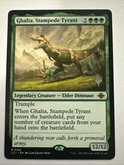 MTG Ghalta, Stampede Tyrant The Lost Caverns of Ixalan 0185 Regular Promo - Image 1