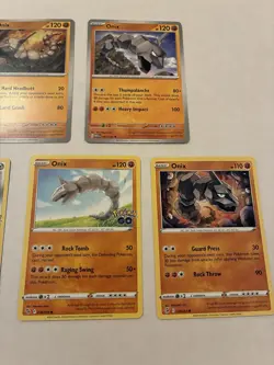 Lot Of 5 Onix and Steelix Pokemon Cards - Image 3