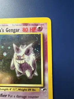 Pokemon Sabrina's Gengar 14/132 Gym Challenge Holo Rare Card *SWIRL* - Image 4