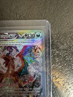 Pokemon Charizard ex Full Art Holo Special Illustration Rare 223/197 Obsidian F… - Image 4