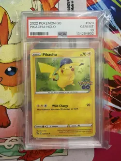 Pokemon Pikachu Holo PSA 10 🔥 Pokemon Go Rare Clean Slab - Image 1