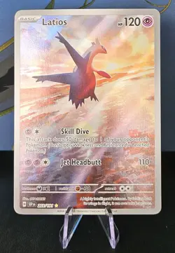🌟 Latios 203/191 Pokemon SV08 Surging Sparks - Illustration Rare Holo Foil - NM - Image 1