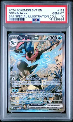 2024 POKEMON SHROUDED FABLE SPECIAL ILLUSTRATION COLLECTION GRENINJA EX PSA 10 - Image 1