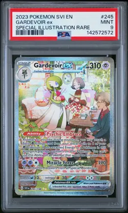2023 POKEMON SCARLET & VIOLET SPECIAL ILLUSTRATION RARE #245 GARDEVOIR EX PSA 9 - Image 1