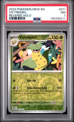 2023 POKEMON MEW EN-151 REVERSE HOLO #071 VICTREEBEL PSA 7 - Image 1