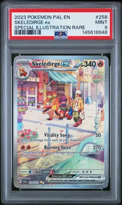 2023 POKEMON PAL EN-PALDEA EVOLVED SPECIAL ILLUSTRATION RARE SKELEDIRGE EX PSA 9 - Image 1