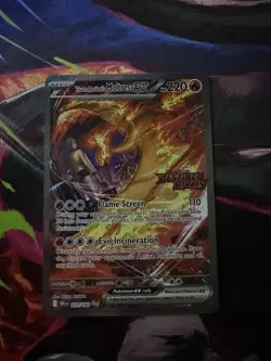 Pokemon TCG Team Rockets Moltres EX Destined Rivals Card 229/182 SIR Stamped - Image 2