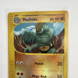 2002 Pokemon Expedition Set Machoke 85/165 Reverse Holo MP WOTC E-reader - Image 3