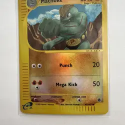 2002 Pokemon Expedition Set Machoke 85/165 Reverse Holo MP WOTC E-reader - Image 4