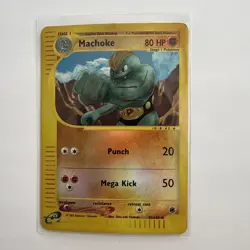 2002 Pokemon Expedition Set Machoke 85/165 Reverse Holo MP WOTC E-reader - Image 5