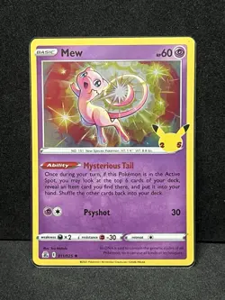 Pokemon Celebrations Mew Holo Rare 011/025 2021 Lot of 3 - Image 3