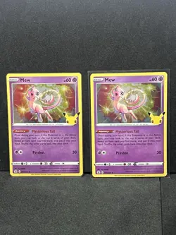 Pokemon Celebrations Mew Holo Rare 011/025 2021 Lot of 3 - Image 5