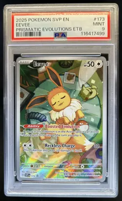 2023-25 Pokemon SV Black Star Promos - SVP EN Eevee #173 PSA 9 - Image 1