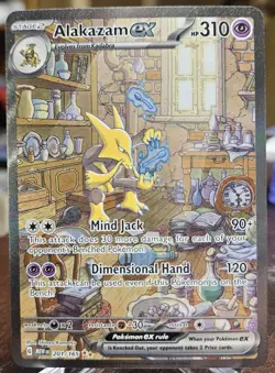 Alakazam ex 201/165 Pokemon TCG SV: Scarlet & Violet 151 SIR Full Art NM - Image 1