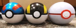 Lot of 3 Pokemon TCG Poke Ball Tins – Great Ball, Ultra Ball, Premier (EMPTY) - Image 1