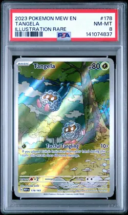 2023 POKEMON MEW EN-151 ILLUSTRATION RARE #178 TANGELA PSA 8 - Image 1