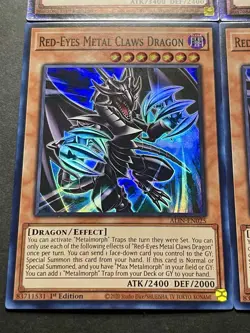 Red-Eyes Black Fullmetal Dragon | Starlight Rare + 3x Claws Dragon | YuGiOh! - Image 3